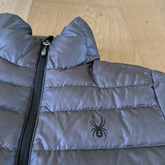 SPYDER women’s down jacket puffer Small Gray - Picture 2 of 9